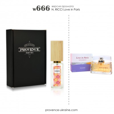 Масляні  парфуми NINA RICCI Love in Paris (w666)